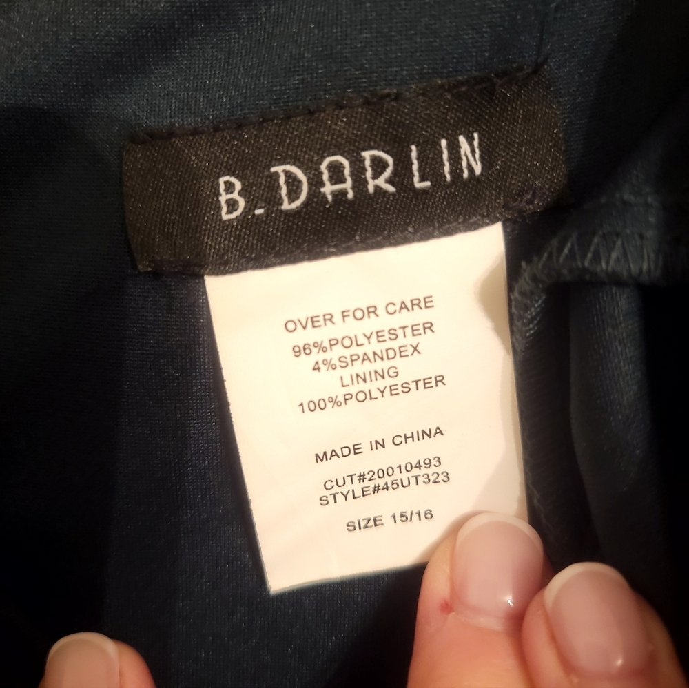 B. Darlin Off-the-Shoulder Ruffle Mini Skater Dress | Size 15/16 - Picture 3 of 5